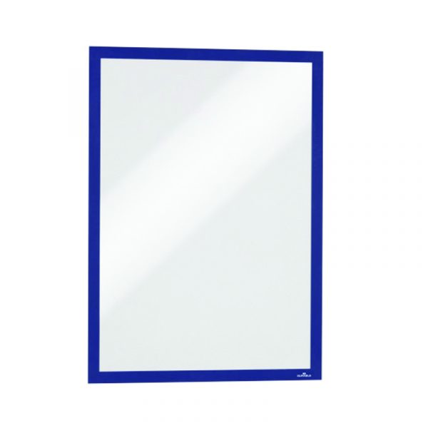 Pašlīpoša kabata DURABLE Pašlīpoša kabata DURAFRAME® MAGNETIC ar zilas krāsas rāmi, A3 formāts, 5 gab./iepak.