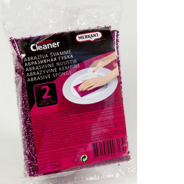 Abrazīva švamme, 2 gab/paka, PP plēvē