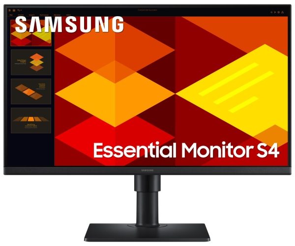 Samsung Essential S4 S40GD Monitor 24'' IPS FHD 1920x1080, 5 ms, 250 cd/m2, 100 Hz, Black