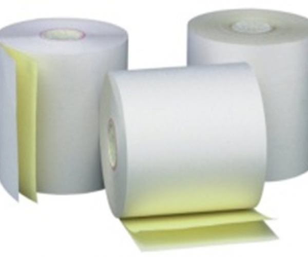 Double layer cash register tape OFF/SC, W: 76mm, L: 20m, bushings 12mm, diameter 65mm, 10pcs./pack.