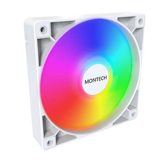 CASE FAN 120MM GF120R V2/ARGB PWM 3I1 (W) MONTECH