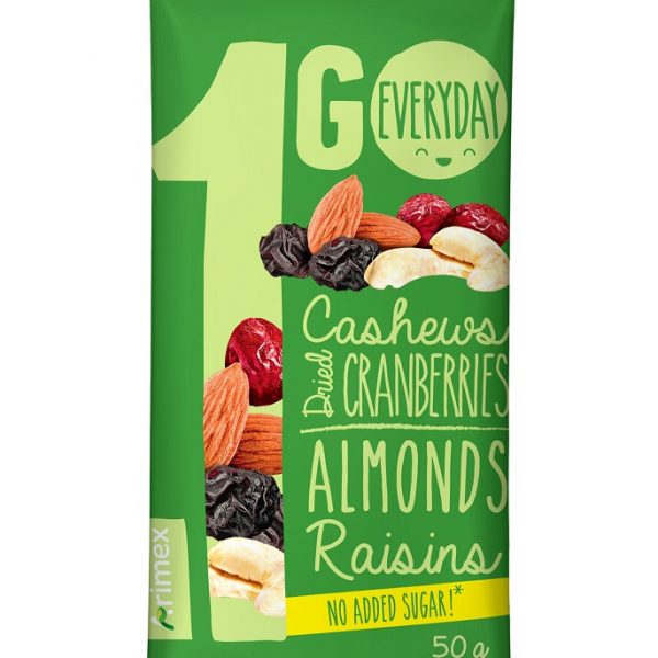 Riekstu un žāvēto ogu maisījums 1GO, 50g