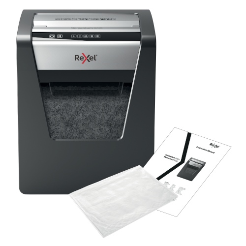 Rexel Momentum X415 Paper Shredder Cross shredding 4x40mm, P4, Grey/Black (SPEC)