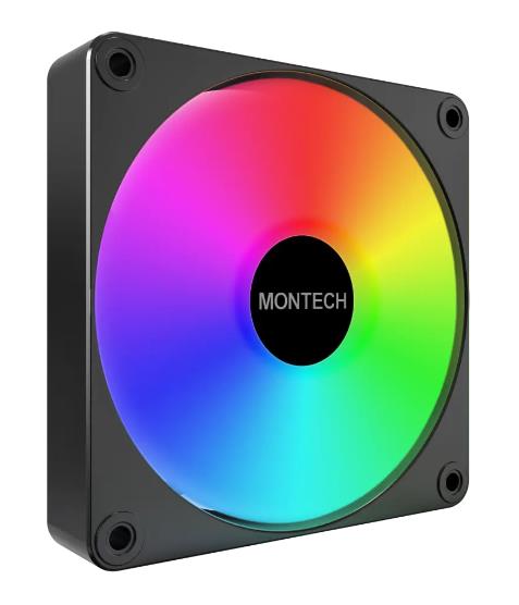 CASE FAN 120MM GF120R V2/ARGB PWM 3I1 (B) MONTECH