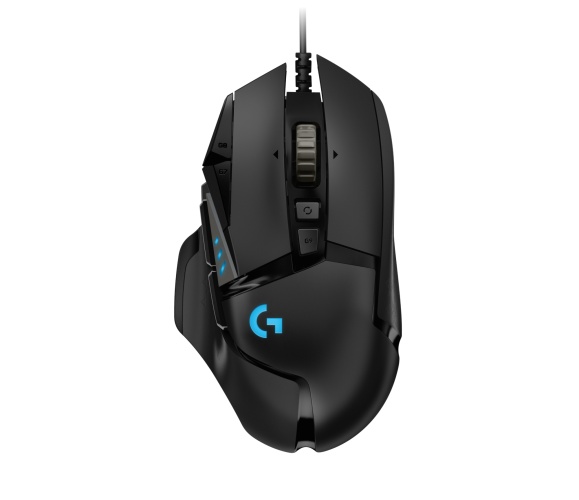Logitech G502 HERO Wired Gaming Mouse, USB Type-A, Optical, 25600 DPI, Black (SPEC)