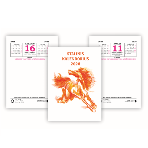 Table calendar 2026m.