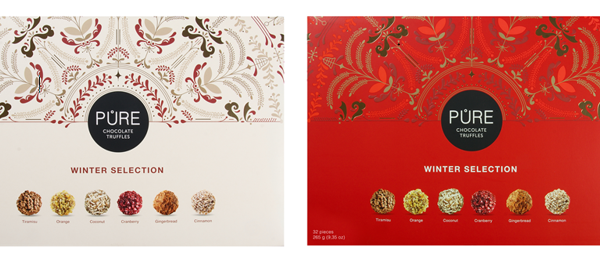 Ziemassvetku trifelu izlase "32" , PURE CHOCOLATE, 265g.