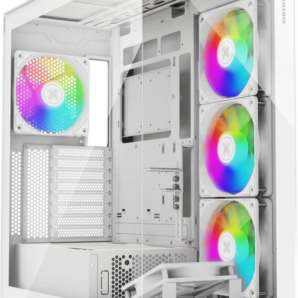 CASE MIDITOWER ATX W/O PSU/XILENT GLEAM WHITE XILENCE