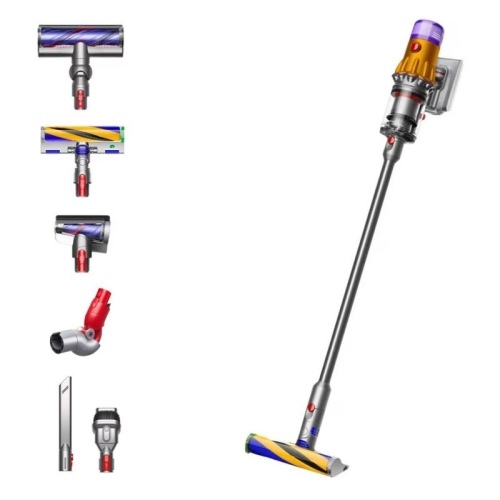 Dyson V12 Detect Slim Absolute (2023) Cordless vacuum cleaner, Nickel/Yellow (SPEC)