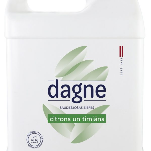 Šķidrās ziepes DAGNE Citrons un timiāns, 5l