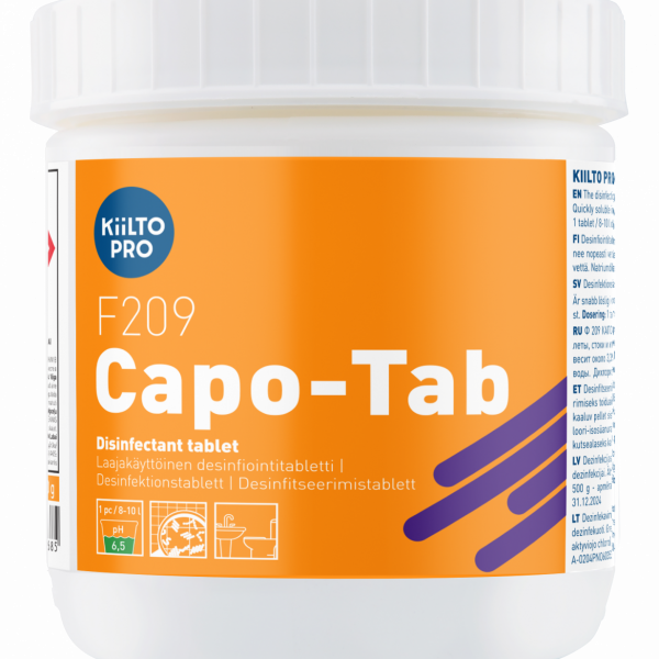 Dezinfekcijas tabletes KIILTO Pro F 209 Capo Tab, 500g