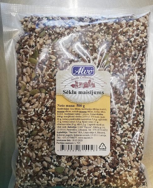Sēklu maisījums Alvo, 500g