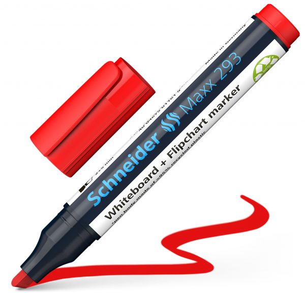 Tāfeles marķieris Schneider MAXX 293, sarkans