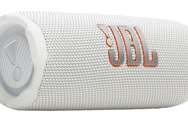 JBL Flip 7 Portable Speaker, Bluetooth, White