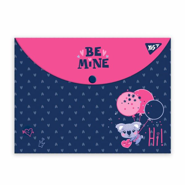 Mapīte (aploksne) ar spiedpogu YES "Hi, koala!", A4