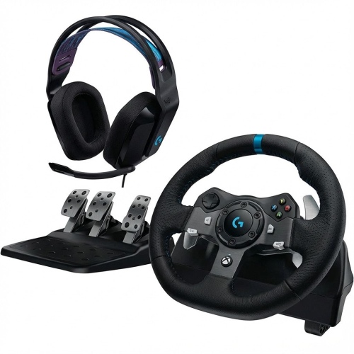 Logitech G920 Driving Force Steering Wheels & Pedals + G335, for Xbox Series X|S/Xbox One/PC, Black