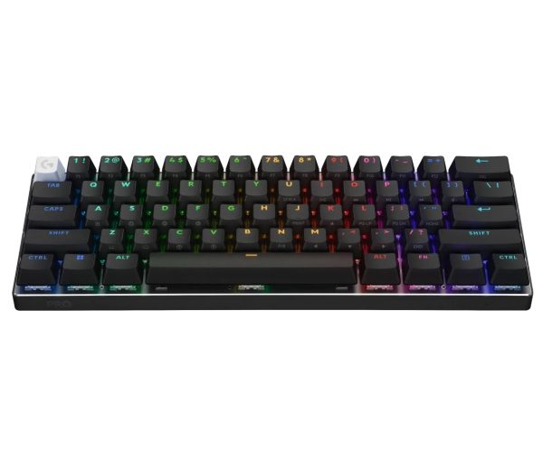 Logitech G PRO X 60 Wireless Gaming Keyboard, USB, RF Wireless + Bluetooth, Tactile, US Int, Black