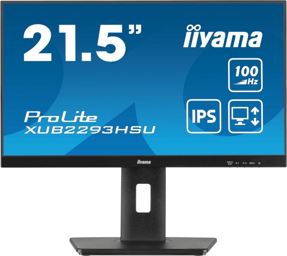 iiyama ProLite XUB2293HSU-B7 Monitor 21.5'' IPS FHD 1920x1080, 1 ms, 300 cd/m2, 100 Hz, Black