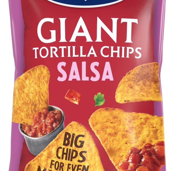 Īpaši liela izmēra kukurūzas čipsi ar salsas garšu 160g, Santa Maria