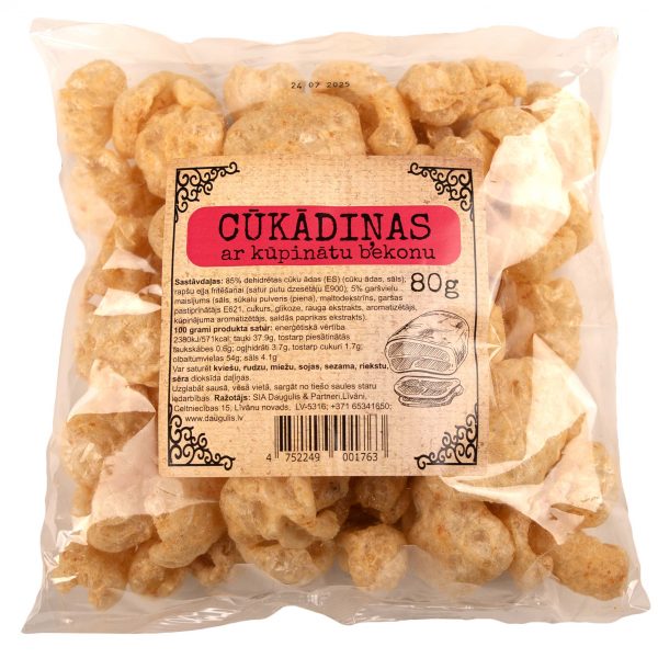 Cūkādiņas OU YES! ar bekona garšu, 80g